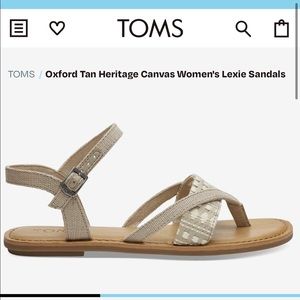 Tom’s tan Leather sandal - Lexie Sandal